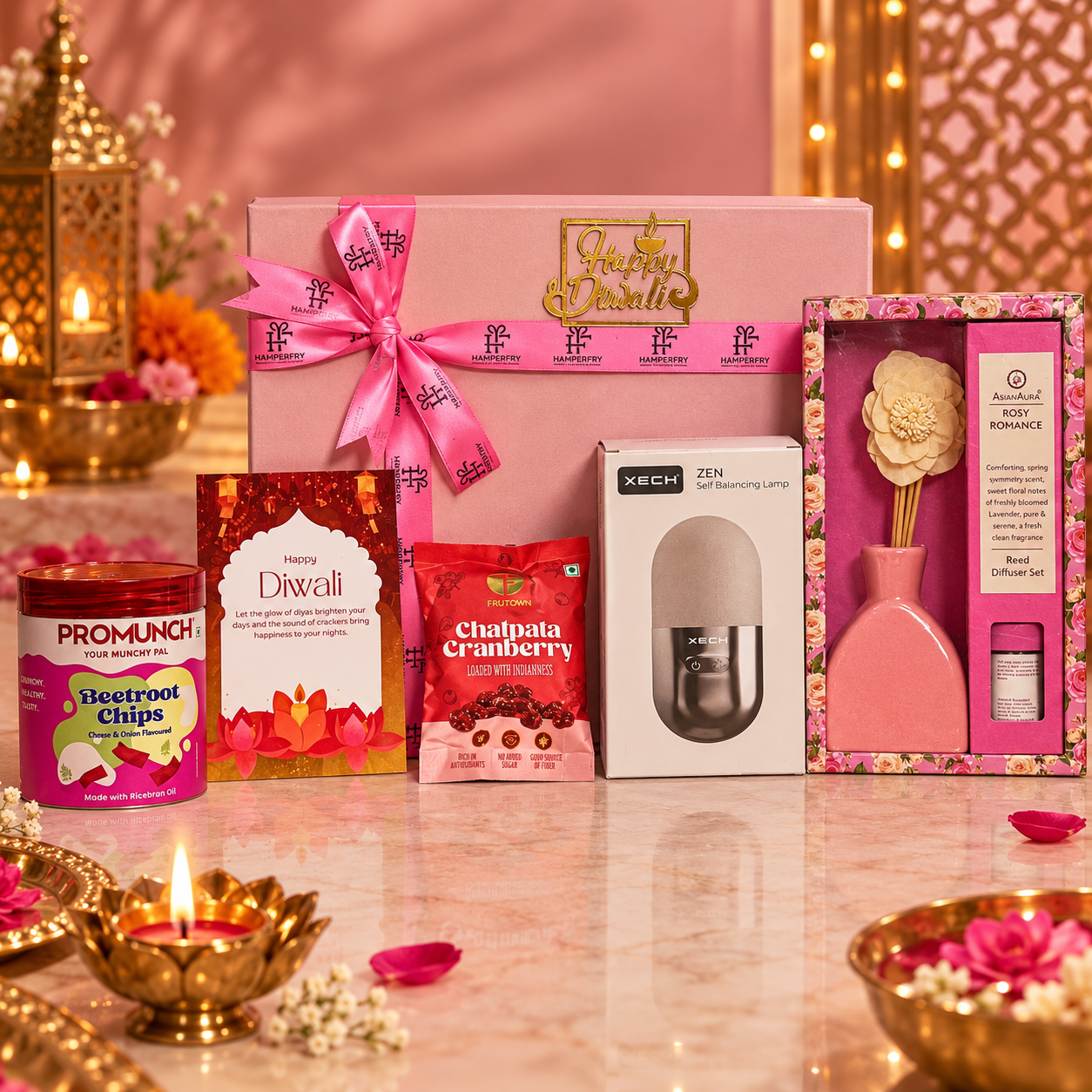 Pink Blossom Diwali Hamper